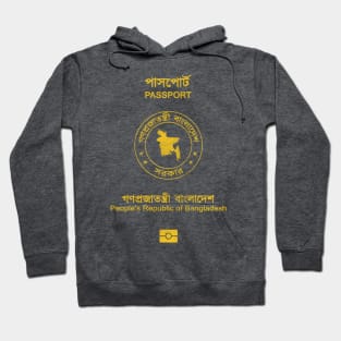 Bangladesh / Vintage Look Passport Design Hoodie